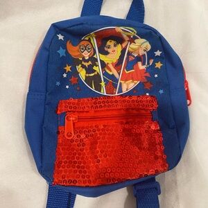 Blue and Red Superhero Mini Backpack
